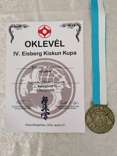 Kyokushin Karate - IV. Eisberg Kiskun Kupán győzelem